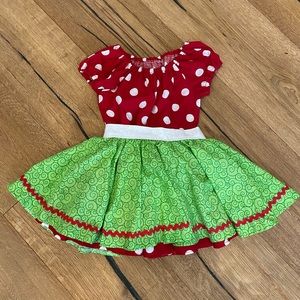 Red/white polka dot dress w/apron